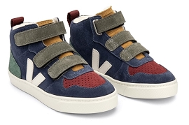 VEJA SMALL V10 3V G FOURRE Bleu