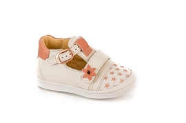 BOUBA ZIP BOX PUPPY:Cuir/Blanc