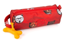 STONES AND BONES BEARS TROUSSE OURS Rouge