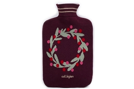 BOUBA NEW HEART BOUILLOTTE WELCOME:Coton/Bordeaux