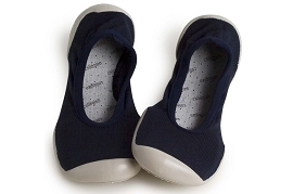  BALLERINES BLEU NUIT<br>Coton Marine