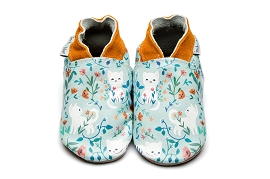  FLORAL KITTY<br>Cuir Bleu