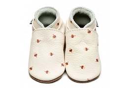  LITTLE ACORN PATIN<br>Cuir Blanc