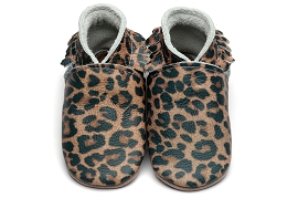  MOCCASIN LEOPARD<br>Cuir Imprimé Animal