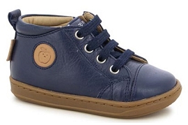  BOUBA ZIP LACE<br>Cuir Marine