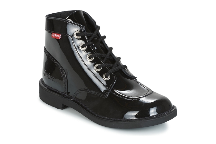 Kickers kick col vernis noir