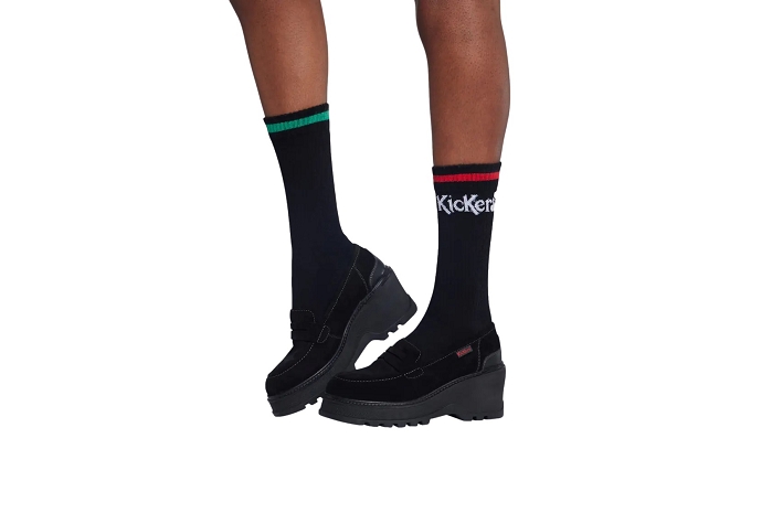 Kickers organic kick women man chaussettes noir8313503_2