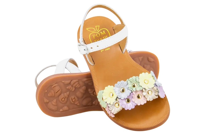 Pom dapi plagette multi flo blanc8346201_1