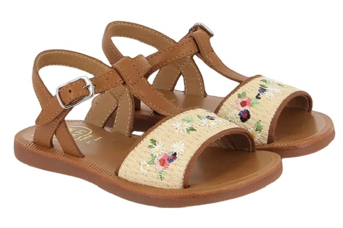 Pom dapi plagette raphia camel8417401_1