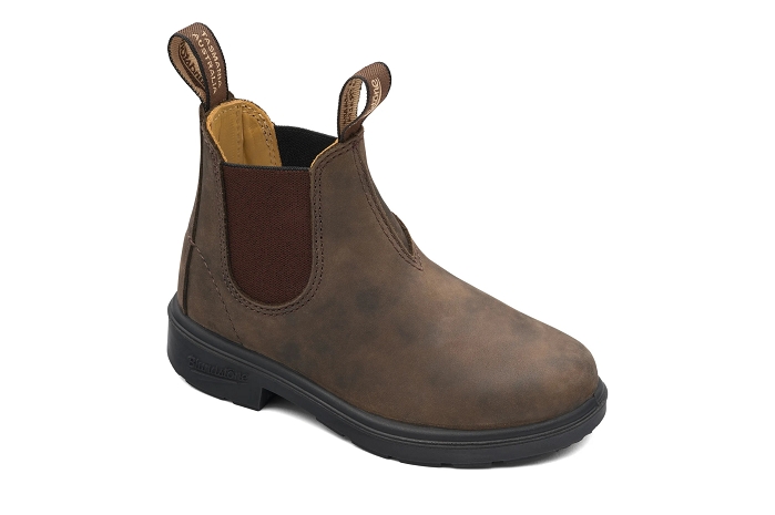 Blundstone kids chelsea boots marron8426101_2