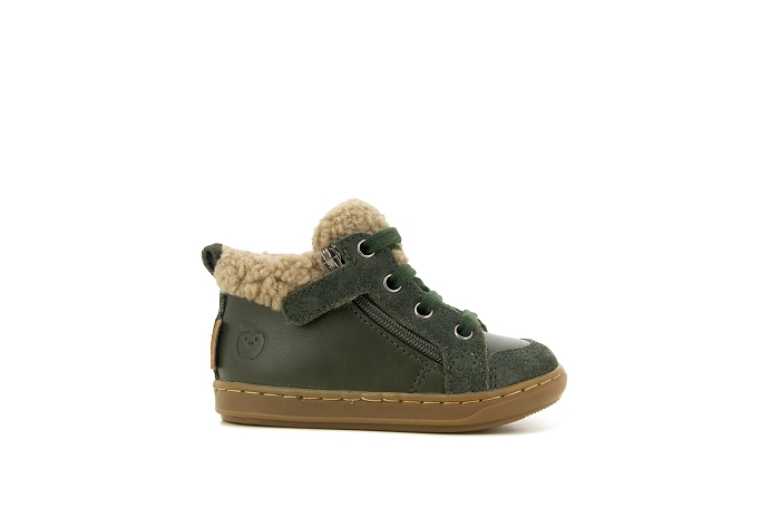 Shoopom bouba  zip wool fourre vert9565302_2