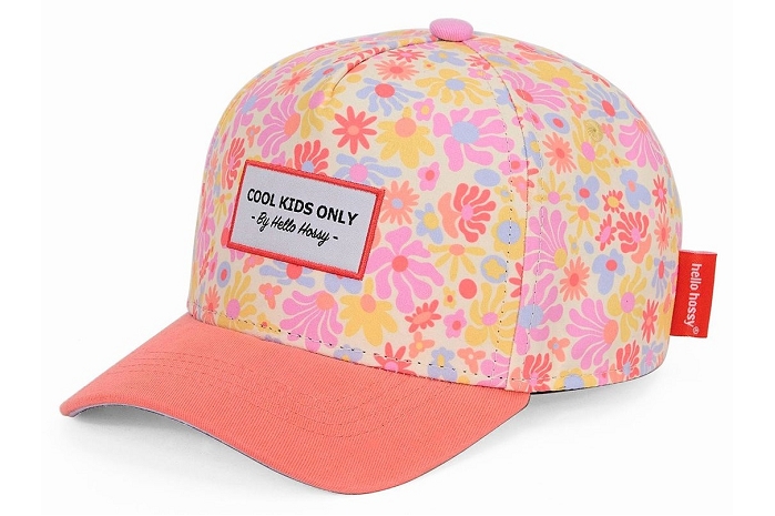 Hello hossy retro flowers casquette rose9697701_1