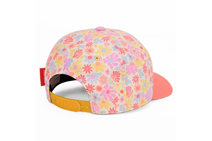 Hello hossy retro flowers casquette rose9697701_2